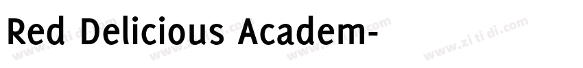 Red Delicious Academ字体转换